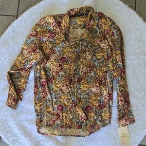 Floral Long Sleeve‎ Women's Top